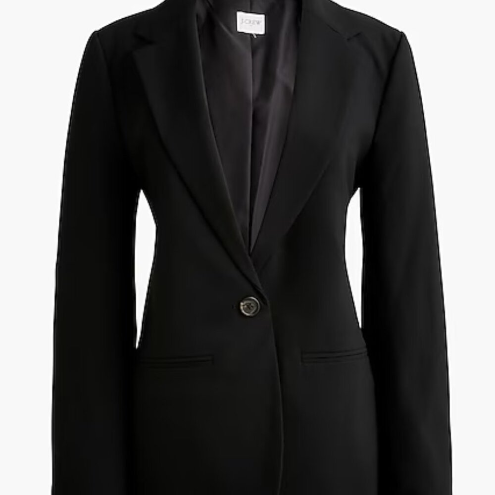 J. Crew Black Women's One-Button Blazer 18